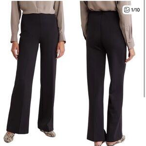 NWT Elie Tahari Navy Scuba Knit Pull On Dress Pants. Size large.